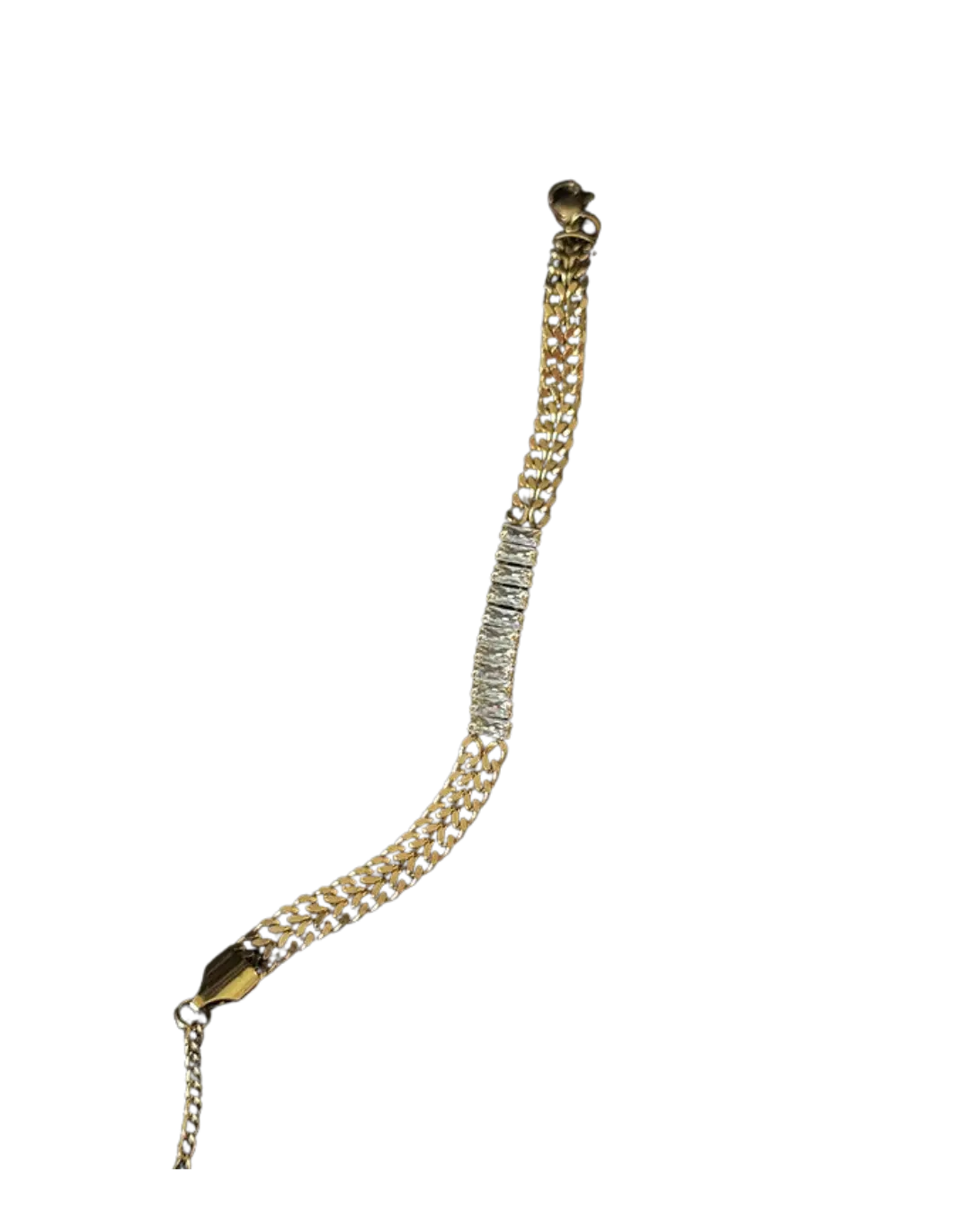 Golden Emerald Crystal Bracelet
